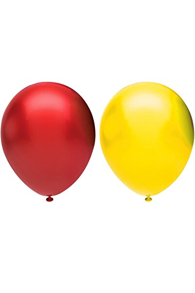 RÖNESANS PARTİ طقم بالونات ستار ميتاليك 30 قطعة (أحمر، برتقالي)