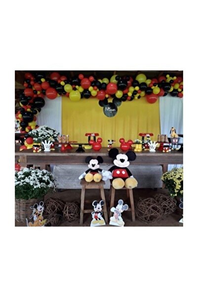 RÖNESANS PARTİ Mickey Mouse Concept Balloon And Chain Party Red Yellow Black ...