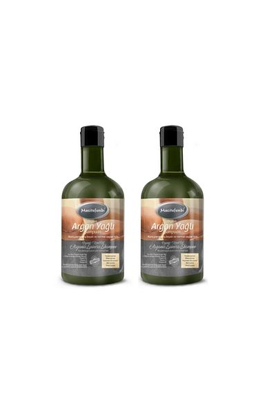 Mecitefendi 2 Pieces Organic Shampoo with Argan Oil - 2x400 Ml