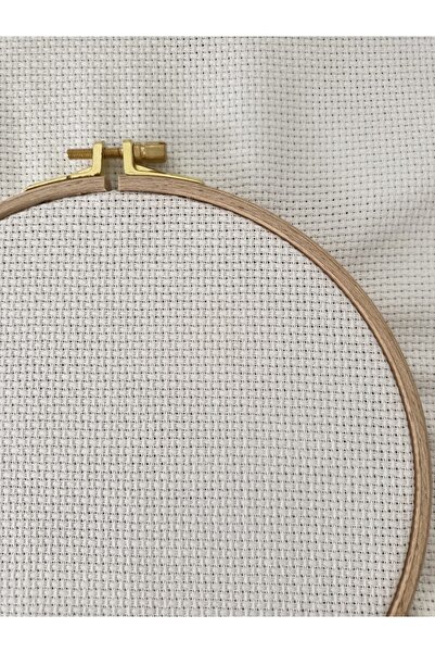 fabricorg 11 Ct Etamin Kumaşı %100 Pamuk (100X148 CM) Beyaz