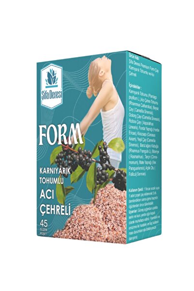 Şifa Deresi Karnıyarık Tohumu Ve Acı Çehreli Form Karışık Bitki Çayı 45 Süzen Poşet