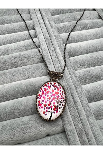 Ceso Accesories قلادة نسائية برونزية على شكل شجرة الحياة 70 سم