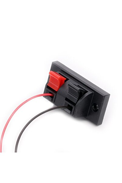 Alkatronik 2 Li Hoparlör Terminal Soketi Panel Montaj Tip Yaylı Speaker Ses
