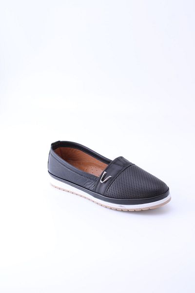 en7 Women's Black Ballerinas 7006