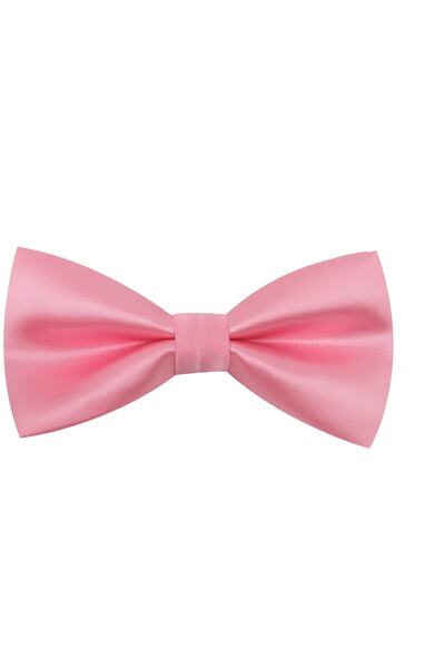 NSM Κλασικό ροζ μονόχρωμο ρυθμιζόμενο παπιγιόν για αγόρι