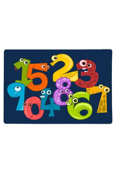 QueenHome Queen Home Washable Colorful Numbers Primary School and Preschool Feeding Cover Feeding Diaper