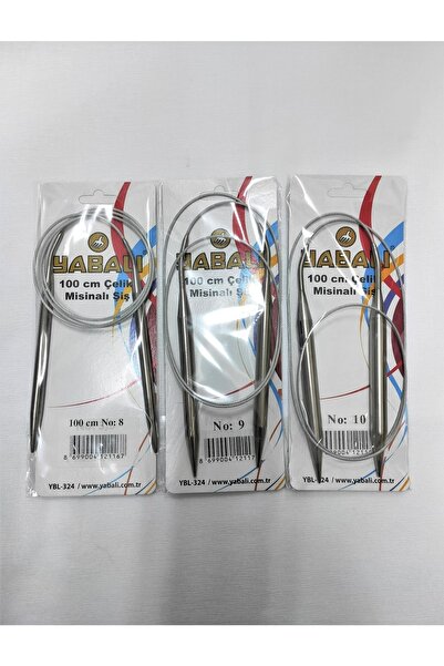 ATMACA TUHAFİYE Set de frigarui din plasa de titan Yabalı 100 cm - 3 piese - numere 8-9-10