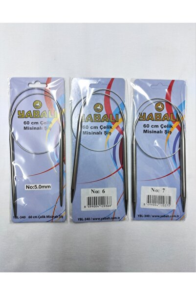 ATMACA TUHAFİYE Set de frigarui din plasa de titan Yabalı 60 cm - 3 bucăți 5-6-7 numere