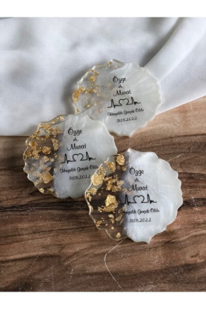 Denseden 25 Adet Epoksi Magnet Söz Hediyesi Düğün Hatırası Nişan Hediyesi Niş...