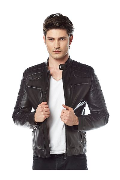 Hodore Hallow Black Leather Jacket
