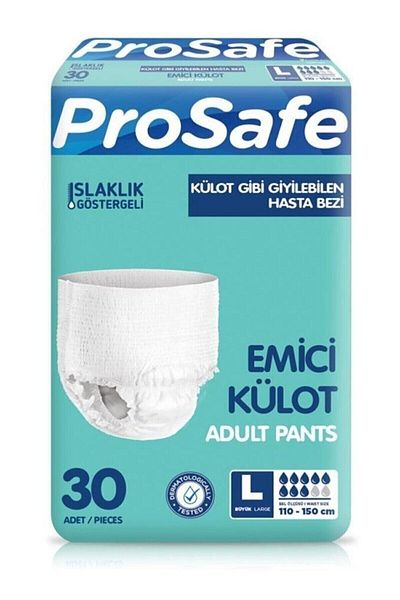 PROSAFE Textile Surface Absorbent Panties Large'L' 30-Pack Patient Diaper
