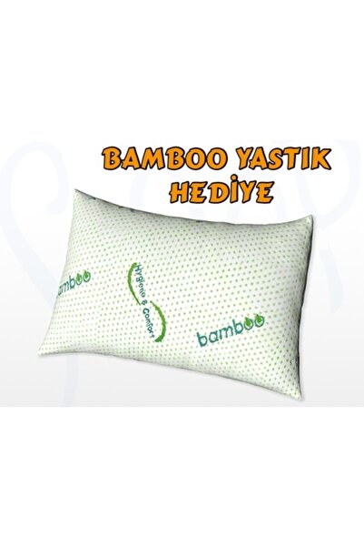 Opalin Ortopedik Bambu Yatak Tek Kişilik Yatak Bamboo Yastık Hediyeli Yaylı Yatak