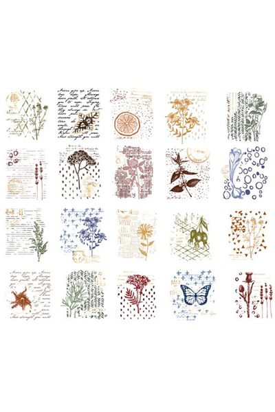 Vox Art Journal Sticker 40 Pieces - Retro Gilded