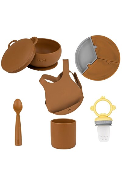 OiOi Puzzle Set 6 Parça Woody Brown