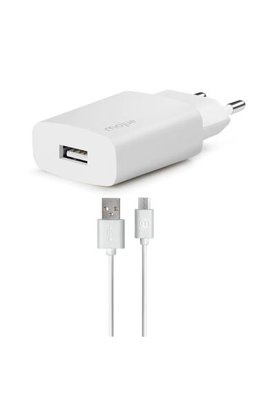 Mojue Ms10 1.5a Micro Usb Kablolu Seyahat Şarj Aleti Beyaz