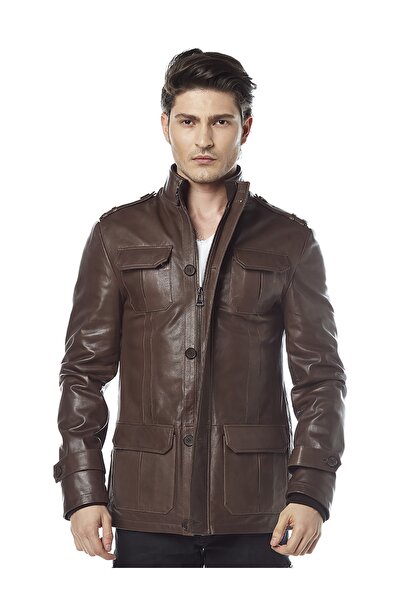 Hodore Berto Brown Leather Jacket