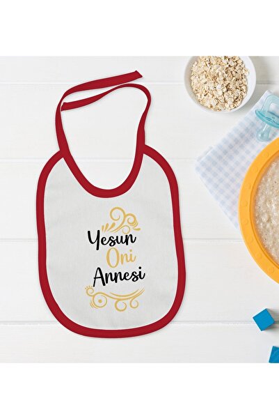 Bk Gift Kids Yesun Oni Mother Designed Red Baby Food Bib-1