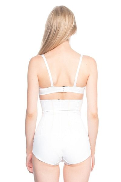 Cecimer Women's White Special Slip Body Corset with 1 Size Size Down, 2886