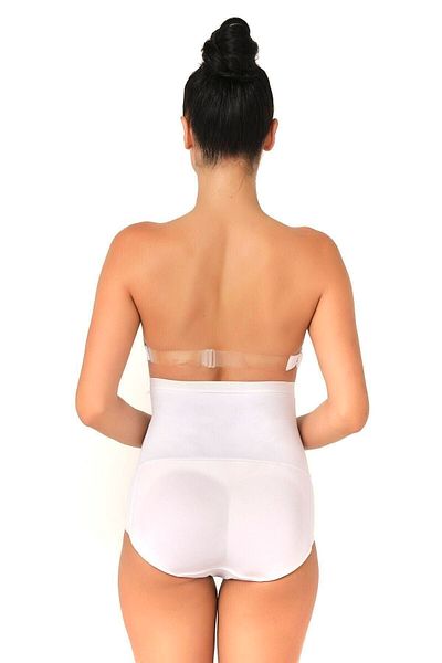 Cecimer Corset alb cu talie înaltă pentru femei, cu o dimensiune redusă