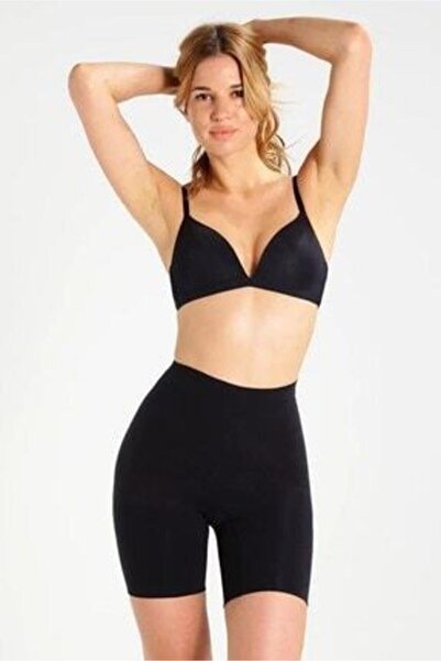 Cecimer Corset boxer negru cu picior lung, fără cusături, pentru femei, mărim...