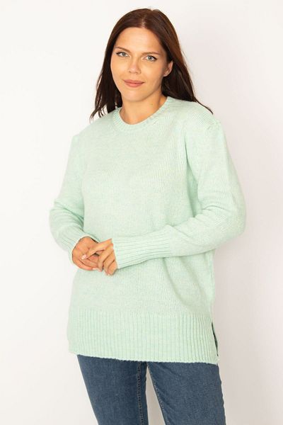 Şans Große Größen in Pullover  - Grün - Regular Fit