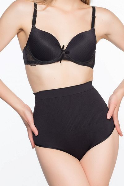 Cecimer 1 Size Reducing Black String Panty Corset with Massage Features 2054