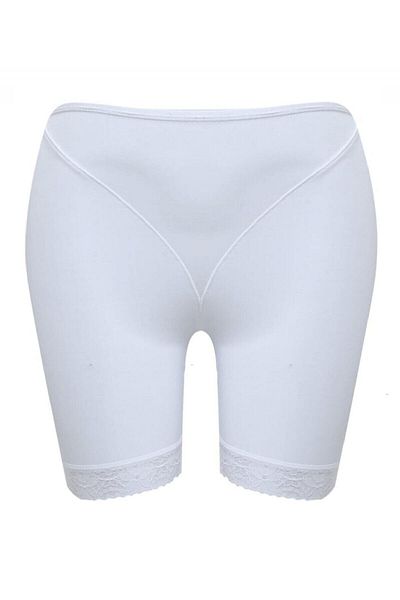 Cecimer Corset pentru întărirea șoldurilor din dantelă albă pentru femei, redus cu 1 mărime, 2002