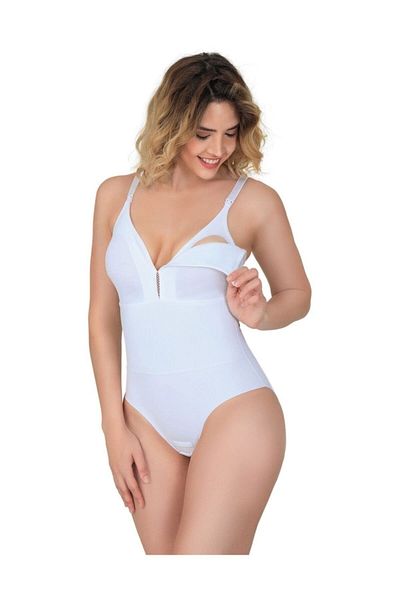 Cecimer 2944 Corset pentru alăptare Badi cu sprijin spate alb, mărime 1 redusă