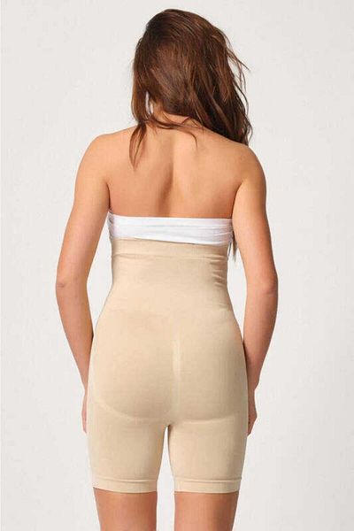 Cecimer 1 Size Reducing Women's White Front Agraphed High Waist Boxer Corset 2087