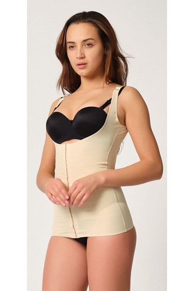 Cecimer 2916 Corset de vestă cu mâneci susținute, dimensiune descrescătoare 1