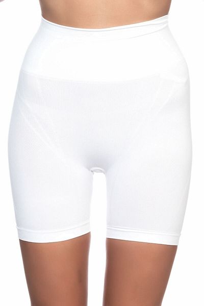 Cecimer Women's White Seamless Boxer Corset, Size Down 1 Size