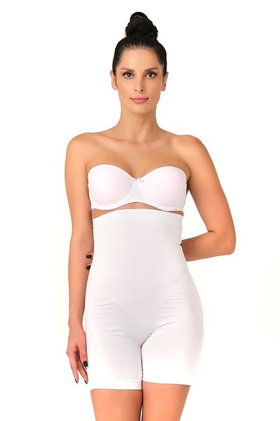 Cecimer Corset boxer cu picior lung, fără cusături, mărime redusă cu 1, 2007 alb