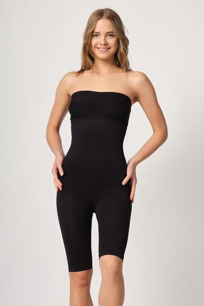 Cecimer 1 Жіночий чорний безшовний боксерський корсет, що зменшує розмір тіла...