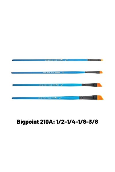 Bigpoint 210a Серія Синтетична щетина Зрізана щітка Набір з 4 штук