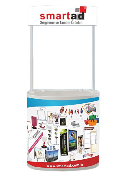 Smartad Oval Reklam Tanıtım Ve Tadım Standı Baskısız