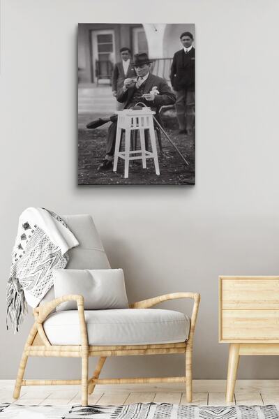 Sennight Atatürk Kanvas Tablo Dekoratif Atatürk Portre Tablo 254