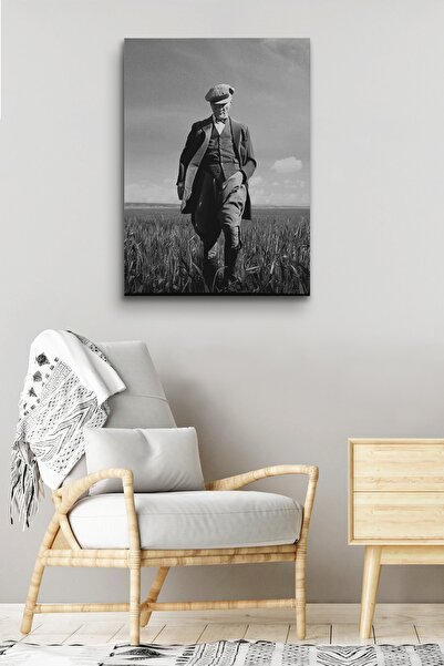 Sennight Atatürk Kanvas Tablo Dekoratif Atatürk Portre Tablo 250