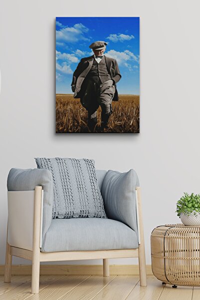 Sennight Atatürk Kanvas Tablo Dekoratif Atatürk Portre Tablo 263