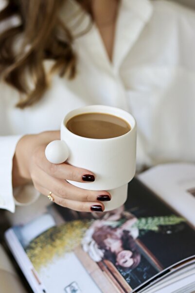 Beige & Stone Colorfull Coffee Collection Handmade Ceramic Mug with Top Handle