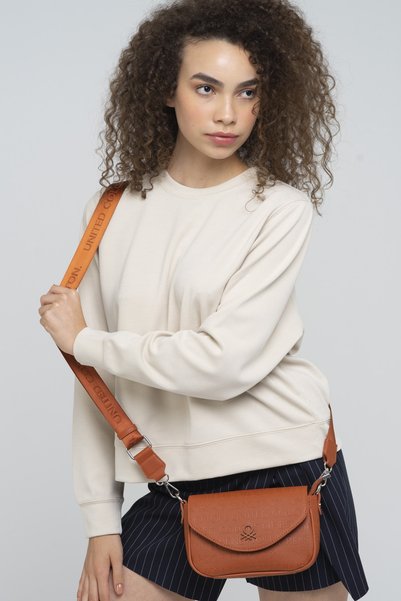 United Colors of Benetton Benetton Γυναικεία τσάντα χιαστί, κρεμ, Bnt860