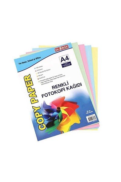 MODGER Colorful 100 Pieces A4 Paper