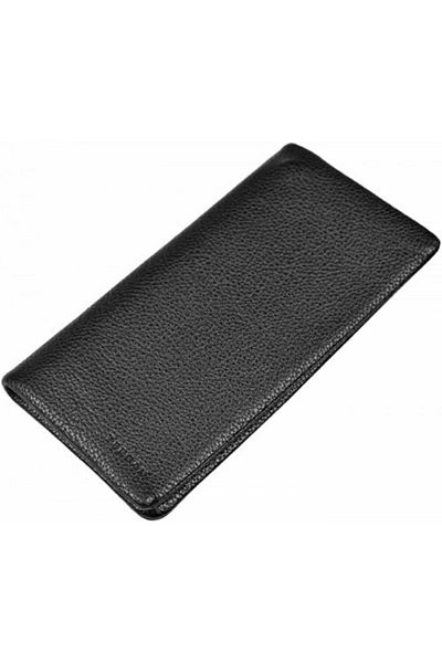 Tergan Black Portfolio Unisex Leather Wallet - 1631a6f