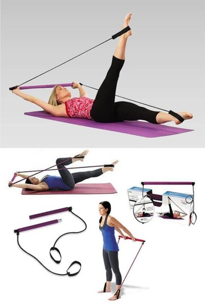 Genel Markalar Taşınabilir Egzersiz Çubuğu Pilates Barı Spor Aleti 92 Cm