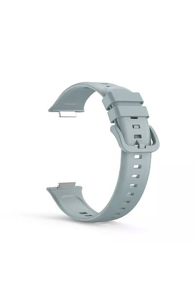 Nezih Case سوار سيليكون جل رياضي متوافق مع ساعة Huawei Watch Fit 2 باللون الأزرق الفاتح
