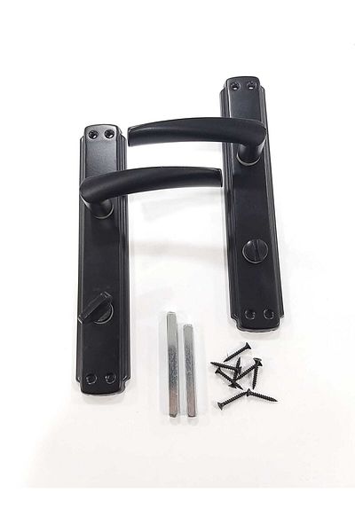 ARON Brawo Handle Opening from Inside to the Right Mirrored Matte Black (BATHROOM - WC) Door Handle (RIGHT)