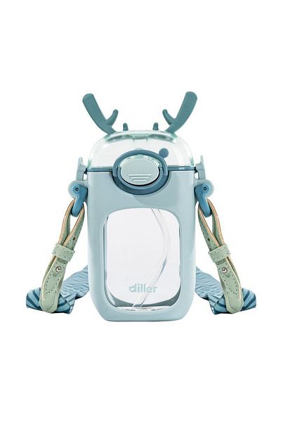 DILLER T4014 400 ml Flask with Straw Turquoise