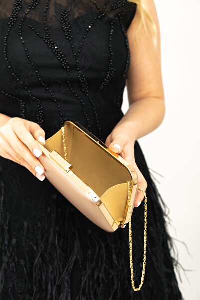 NAZART Women's Fabric Powder Evening Dress Clutch Portfolio Ladies Bag