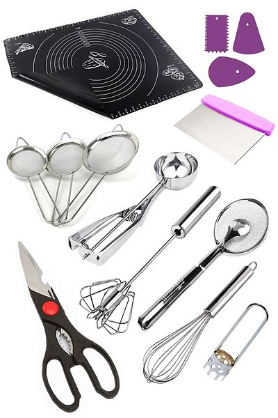 Sekiz8 Set of 10, Silicone Dough Rolling Mat, Practical Kitchenware Dowry Set