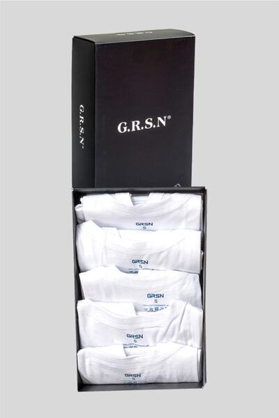 GÜRLESİN Συσκευασία 5 ανδρικών εσώρουχων από 100% βαμβακερό χτενισμένο βαμβακερό λουράκι υψηλής ποιότητας