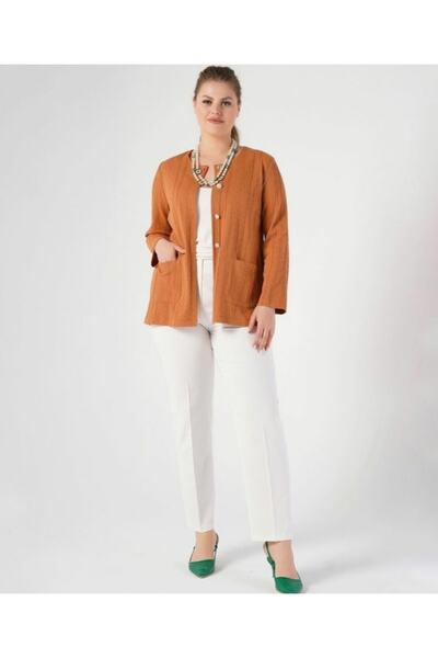 MAXLEVEL MODA Cardigan cu jachetă de mărime mare